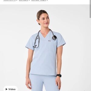 Figs Zamora Joggers High Waisted Chambray XXS Regular